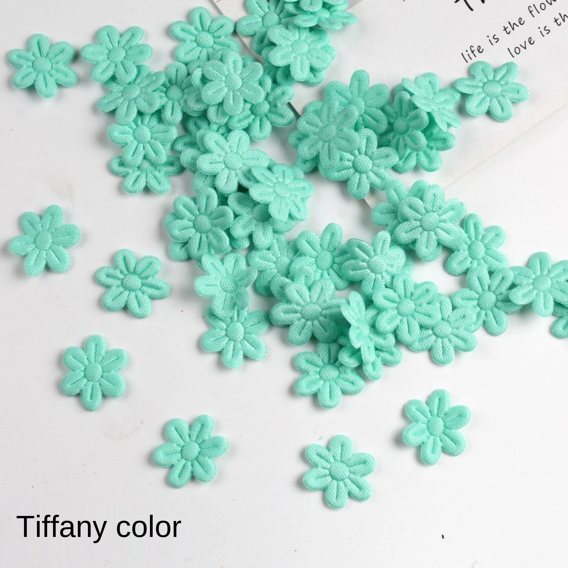 100 stücke sechs blättrige Blume Filz Stoff Prägung DIY NäHenne Handwerk Haarnadel Hand gefertigte Materialien Stoff Flecken Hochzeit Wohnkultur: Dunkelgrau