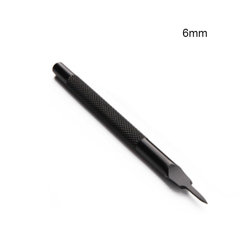 Perforadores de acero para cuero, herramientas de artesanía de 1, 2, 4, 6 puntas, cincel de punta de diamante, 3/4/5/6mm: 6mm 1 Prong  1pcs