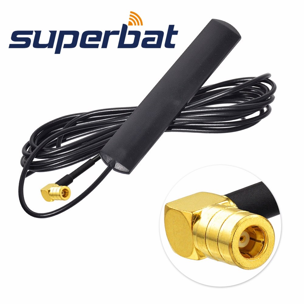 Superbat Dab Dab + Antenne Voertuig/Auto Radio Antenne Interne Glas Mount Smb Plug Haakse Connector Voor Kinetische dab