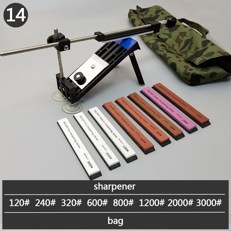 Sharpener Kitchen Knife Fix Fixed Angle with multi stones sharpening stone whetstone grind: 14-sharpener 8S
