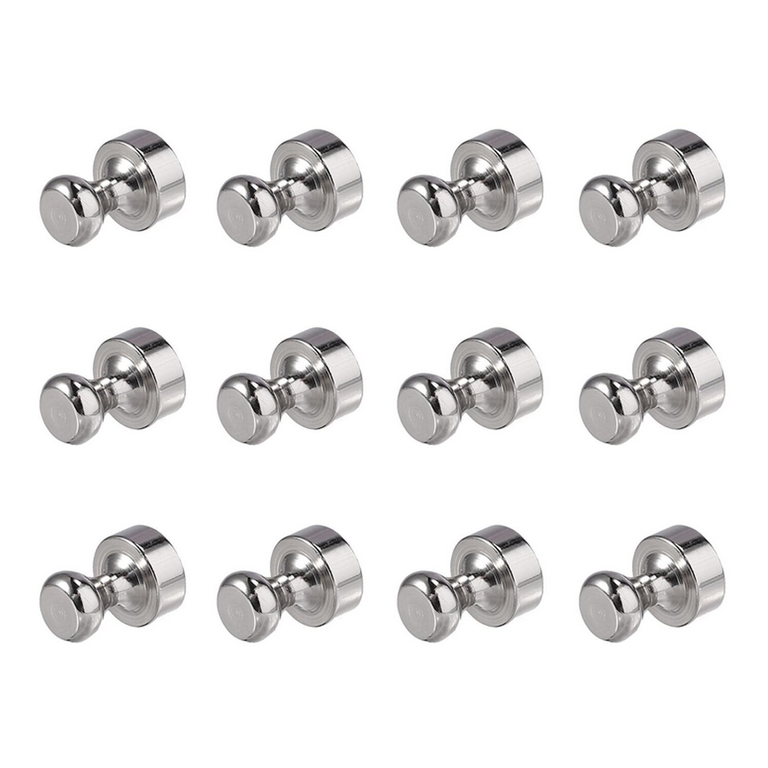12 Stuks Metalen Magnetische Push Pins Magneten Haken Hanger Voor Koelkast Whiteboard Kaart Kalender Home Office Schoolbenodigdheden