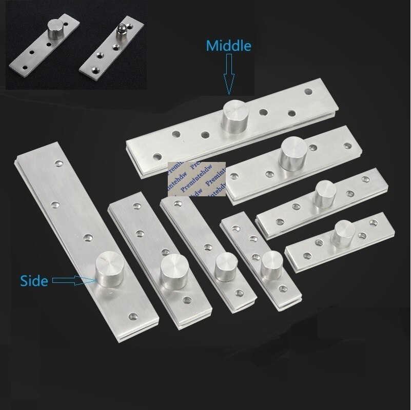 4Pcs/Lot Stainless Steel 360 Degrees Rotation Hidden Pivot Door Up Down Ball Shaft Center Off-center Middle Side