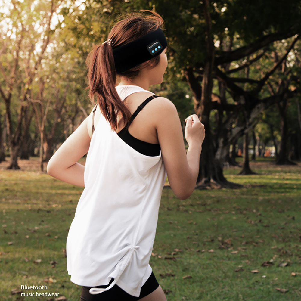 Wireless Bluetooth-compatible Headphone Sleeping Headband Headphones Headscarf Thin Comfortable Music Earbuds for Sleeper Sports