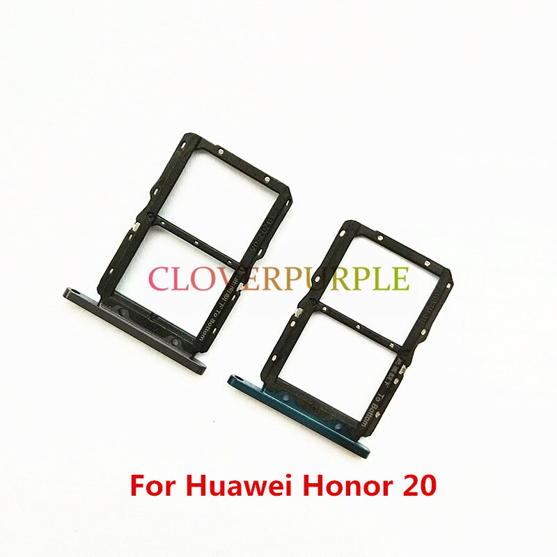 1x placa sim bandeja slot titular adaptador de substituição parte para huawei honor 20