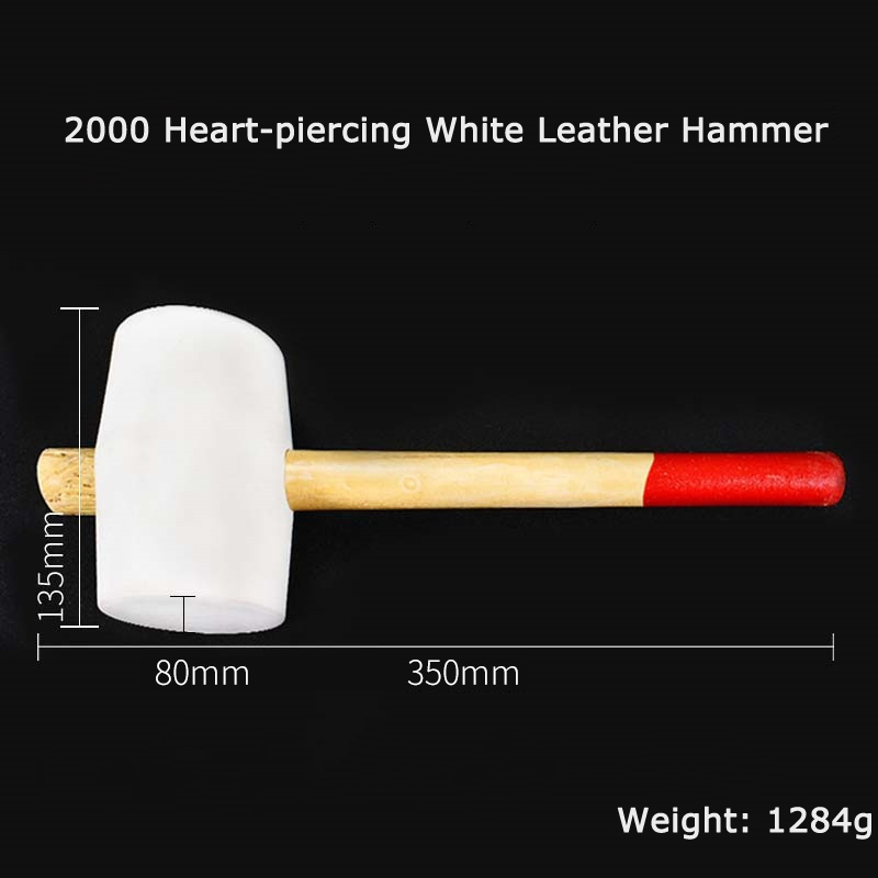 Martillo de goma para golpear, herramienta para decoración de azulejos, martillo de goma suave, martillo de tendón: 2000 Heart