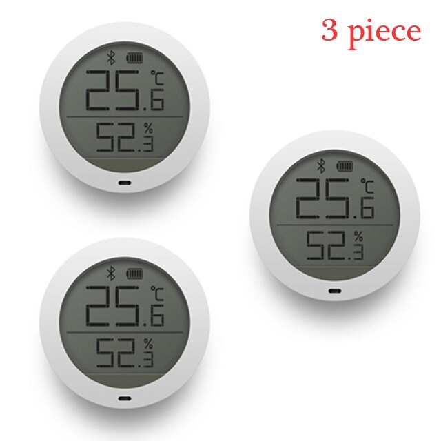 Xiaomi Mijia-hygrothermographe, capteur de température Bluetooth, haute sensibilité et humidité, avec écran LCD, affichage sur application: 3 PCS