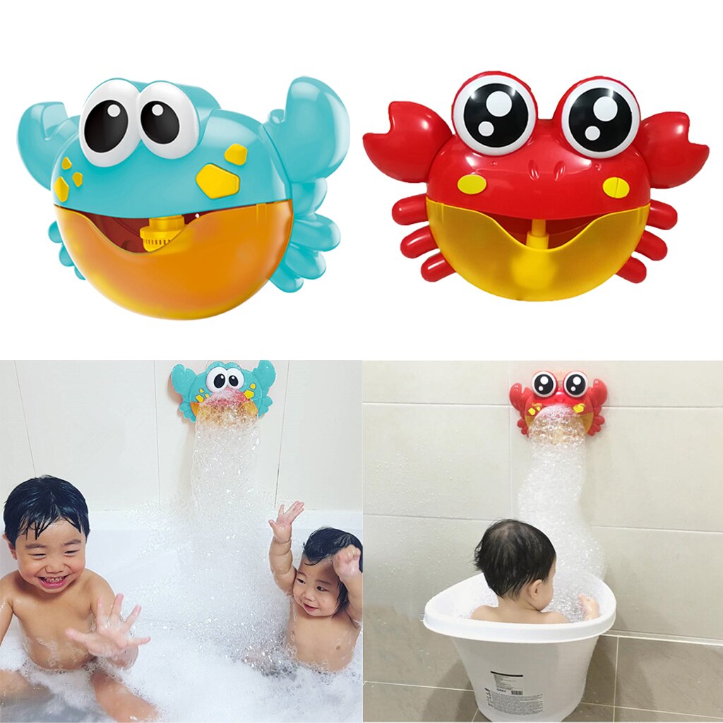 2 Stuks Kids Baby Bad Speelgoed Krab Patroon Bubble Maker Voor Badkamer Decor