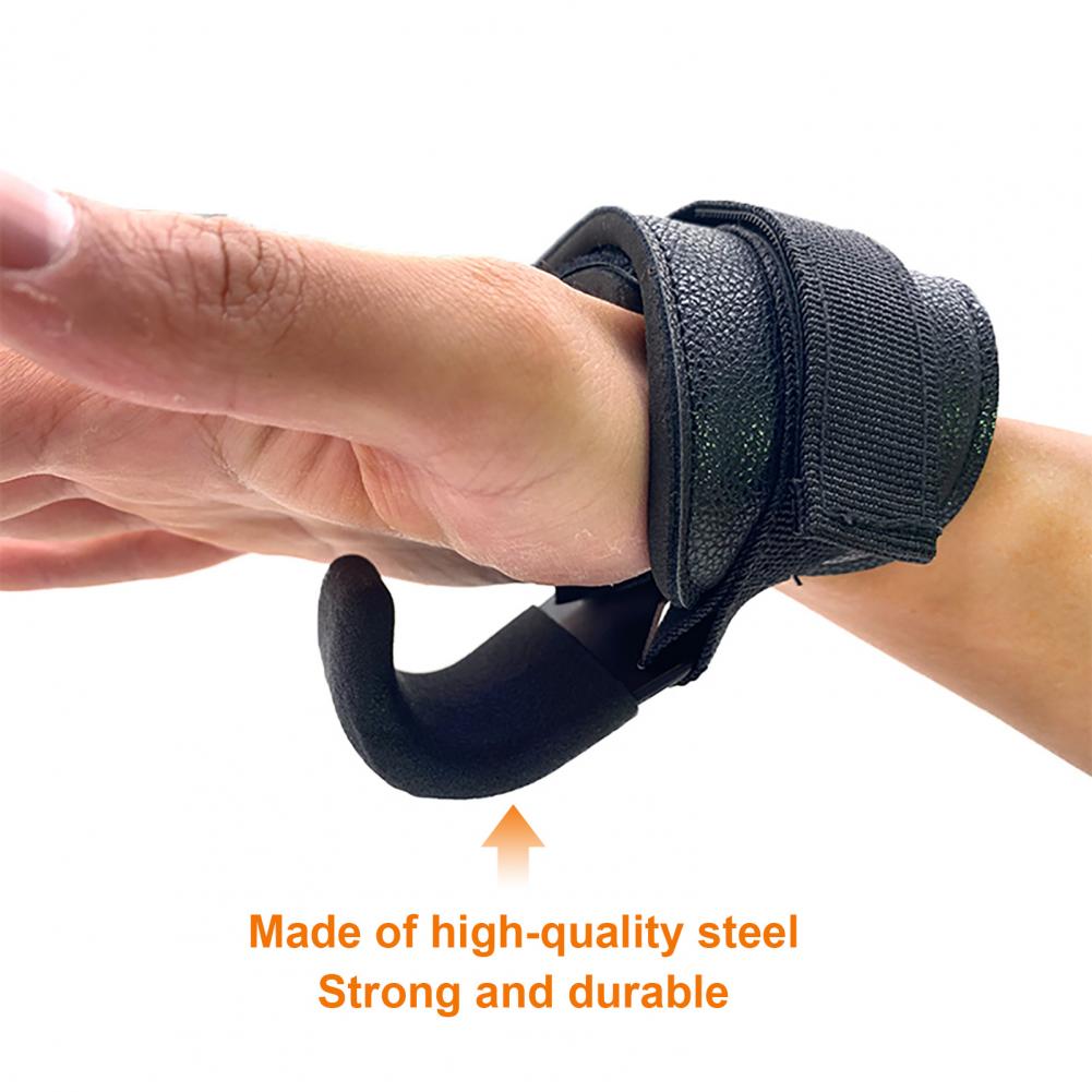 1 paio di ganci per sollevamento pesi fitness palestra fitness sollevamento pesi impugnature per allenamento cinghie supporto per polso pesi gancio per manubri di potenza
