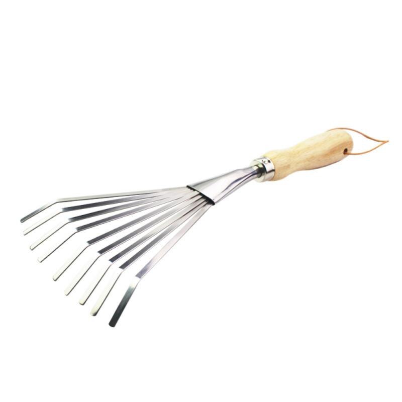 1Pc 34.5cm Length Rake Stainless Steel Nine-tooth ... – Vicedeal