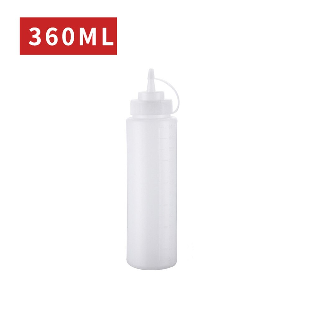 Squeeze Kruiderij Flessen Met Op Cap Deksels Ketchup Mosterd Sauzen Olijfolie Flessen Keuken Gadget: Clear