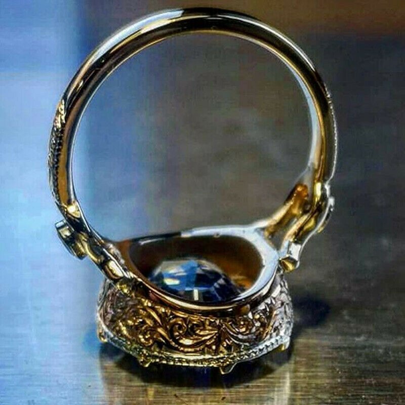 14K Goud Natuurlijke Saffier Ring Voor Vrouwen Mannen Anillos De Bizuteria Edelsteen Geboortesteen Sieraden Bague Diamant 14K Goud ring Box