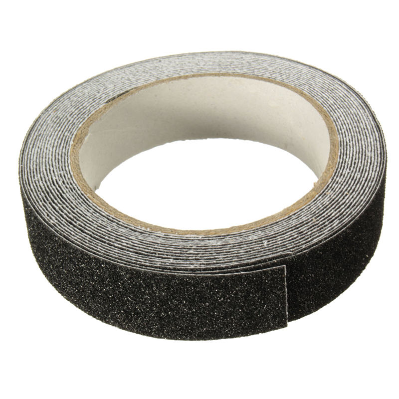 ¡Novedad! Cinta de seguridad antideslizante de rollo negro de 5m x 2,5 cm, cinta de seguridad antideslizante, cinta de seguridad, cinta adhesiva de agarre gravilla, cinta de advertencia