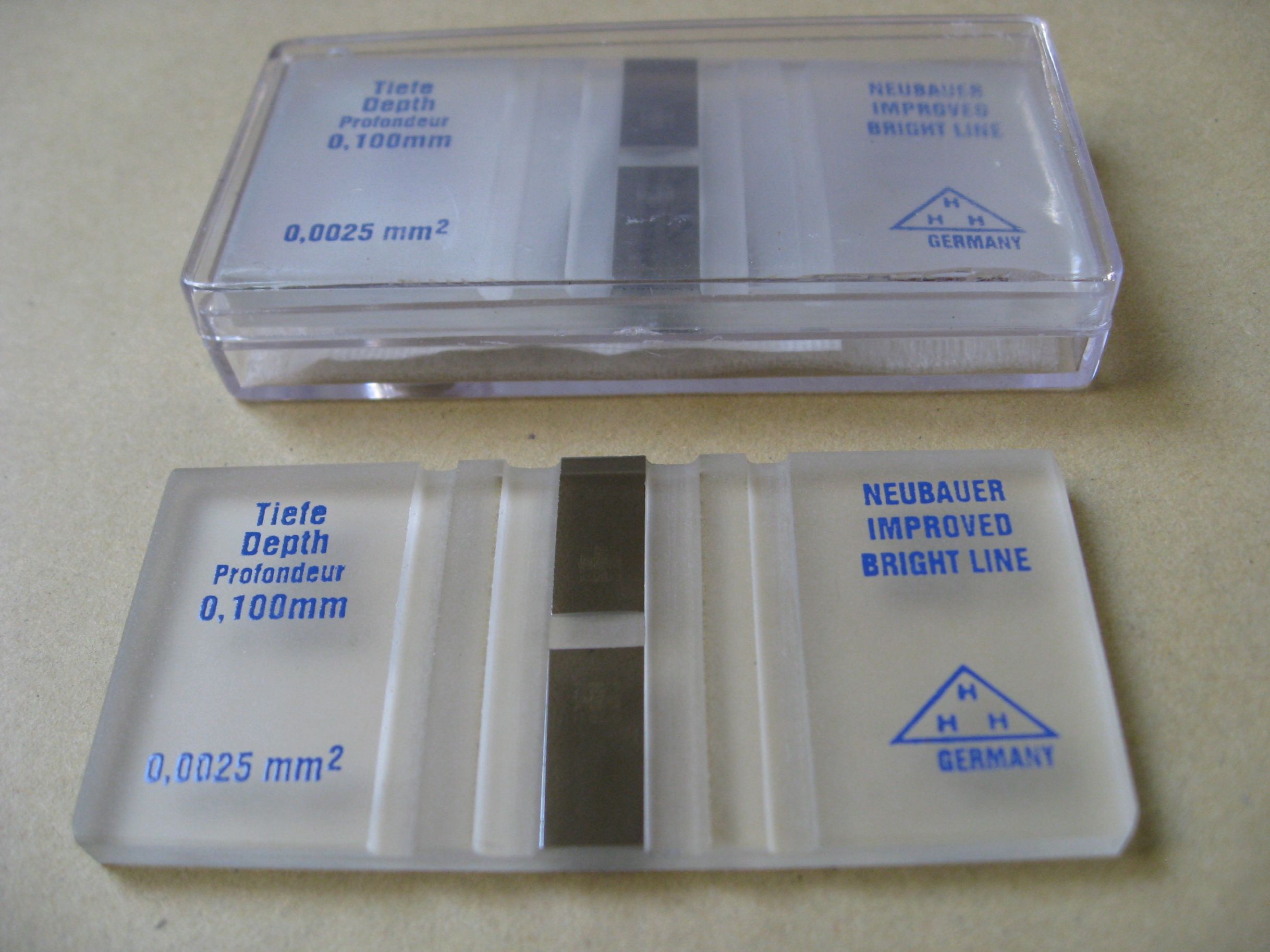 1pcs blood cell counting chamber hemocytometer wit vicedeal