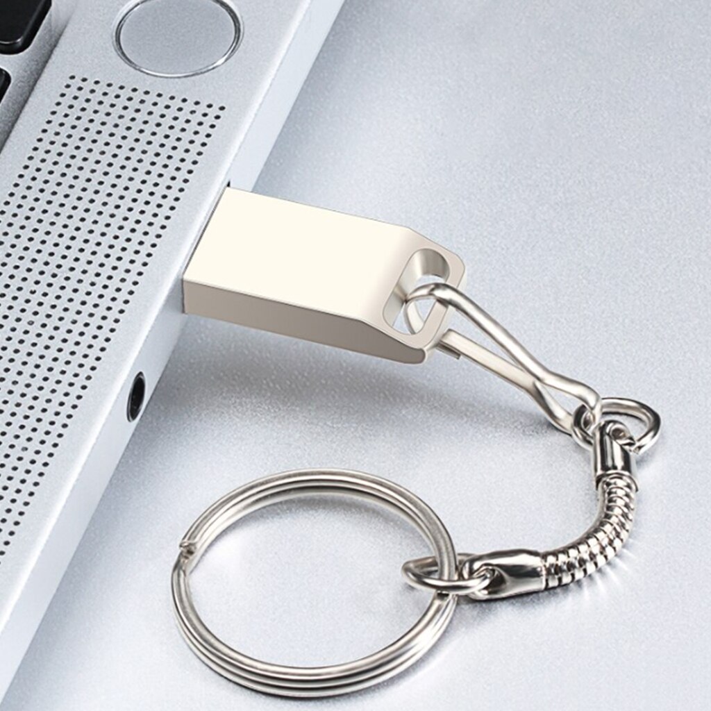 2.0 Usb Flash Drive 64Gb 32Gb 16Gb 8Gb 4Gb Pen Drive Metalen Waterdichte zilver Usb Flash Drive Memo Cel Usb Stick