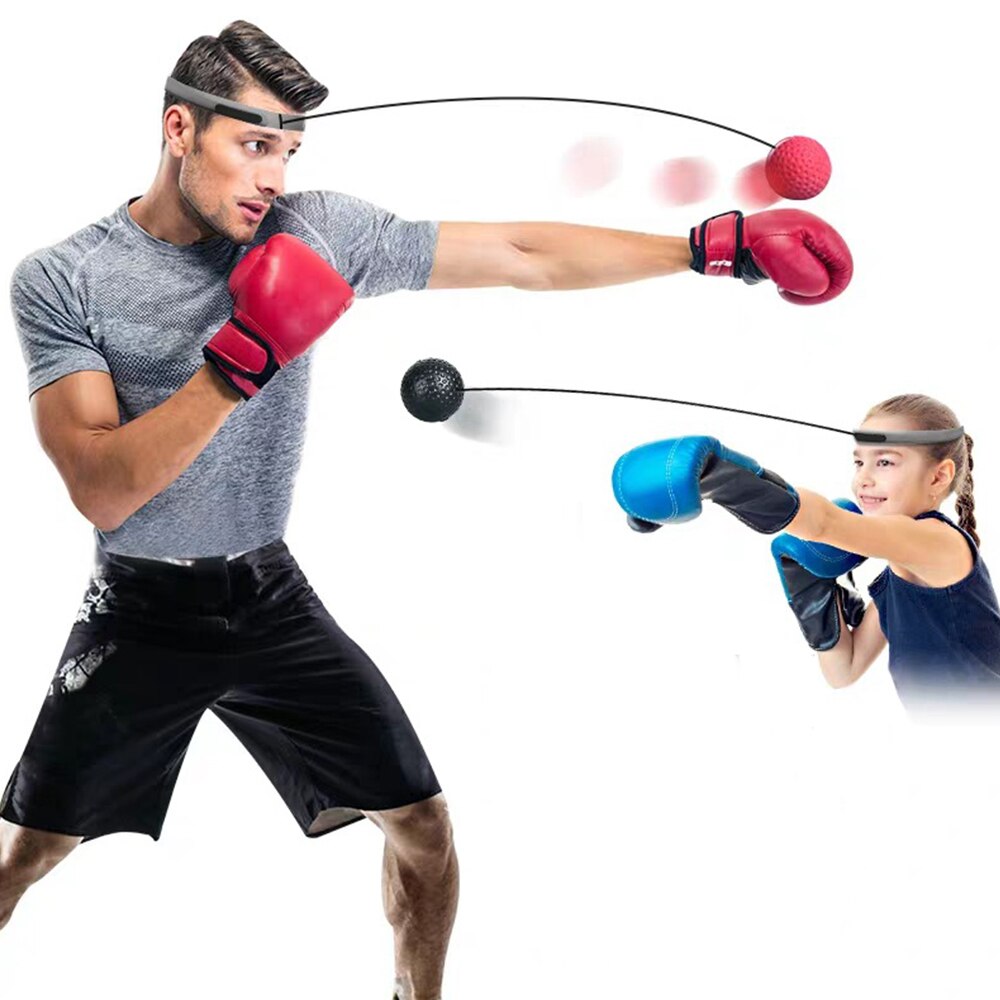 Boxing Reflex Speed Punch Ball MMA Sanda Boxer Raising Reaction Force Hand Eye Training Set Stress Gym Boxing Muay Thai Exercise