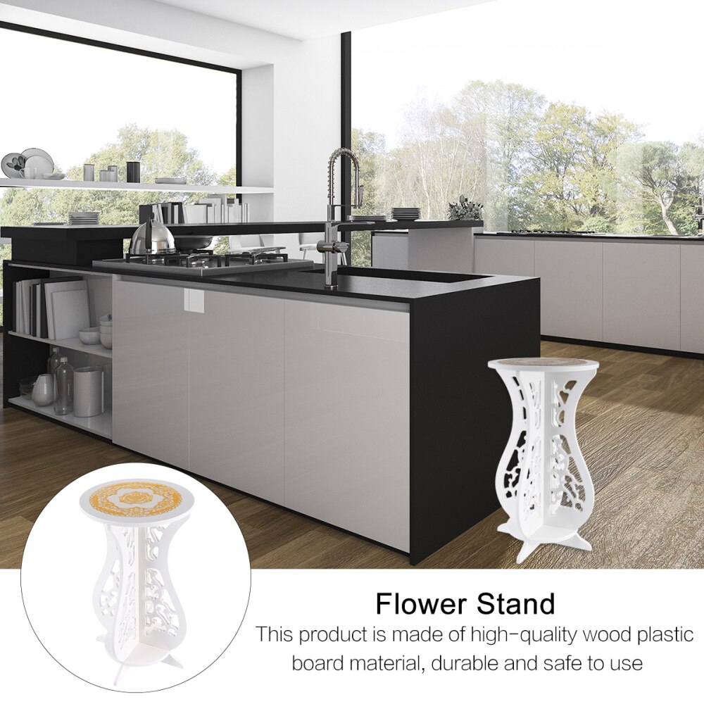 1 Pc Flower Rack Simple Durable Wooden Indoor Stand Rack Shelf for Home Balcony