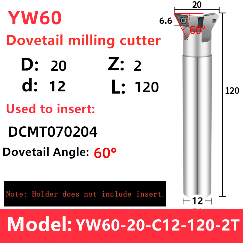 YW45 YW55 YW60 cortador ranurado de cola de milano 45 ° 55 ° 60 ° Fresa angular Máquina cortadora de fresado con ranura en V CNC para VCMT 080204 DCMT11