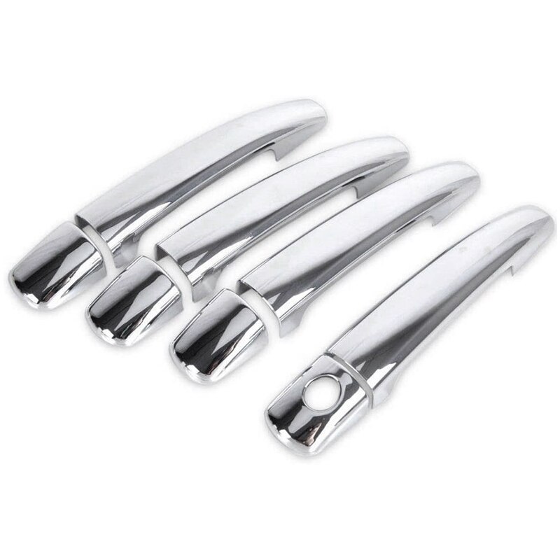 Pour Peugeot 208 Luxuriou Chrome extérieur porte poignée couverture voiture accessoires autocollants garniture ensemble: Default Title