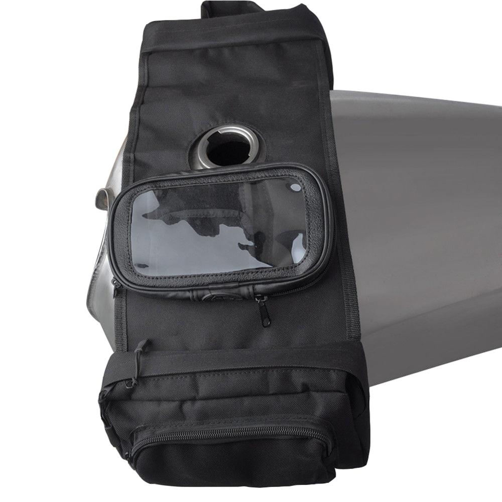 1 Set Multi-pocket ATV Fuel Tank Bag Saddlebag Mobile Cup Holder for UTV Yamaha Kawasaki Scooter Fast CSV