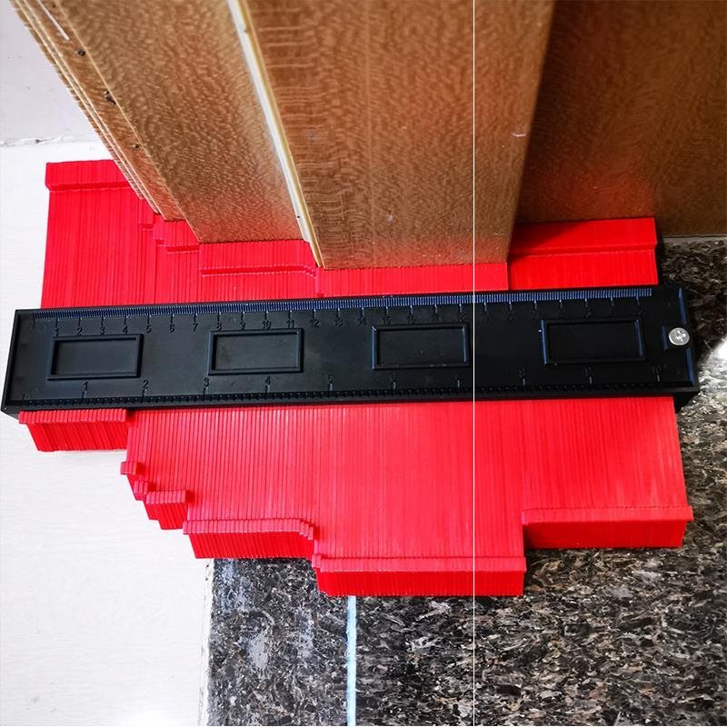 1/2PCS Shape Contour Gauge Duplicator Profile Measuring Tool Tiling Laminate Tiles Tools Plastic Contour Copy Duplicator