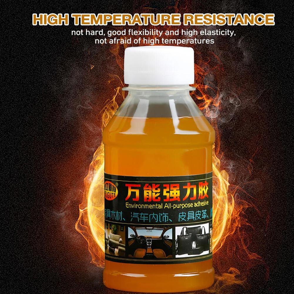 Super colle avec brosse, colle polyvalente, séchage rapide, adhésif fort imperméable pour intérieur d'automobile, produits en cuir