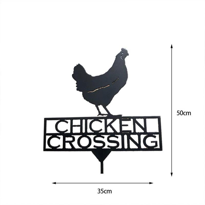 Stainless Steel Weather Vane Wind Direction Outdoor Garden Stake Farm Roof Mount ind Direction Indicator Kit Decor Wind Speed: Chicken 50x35cm