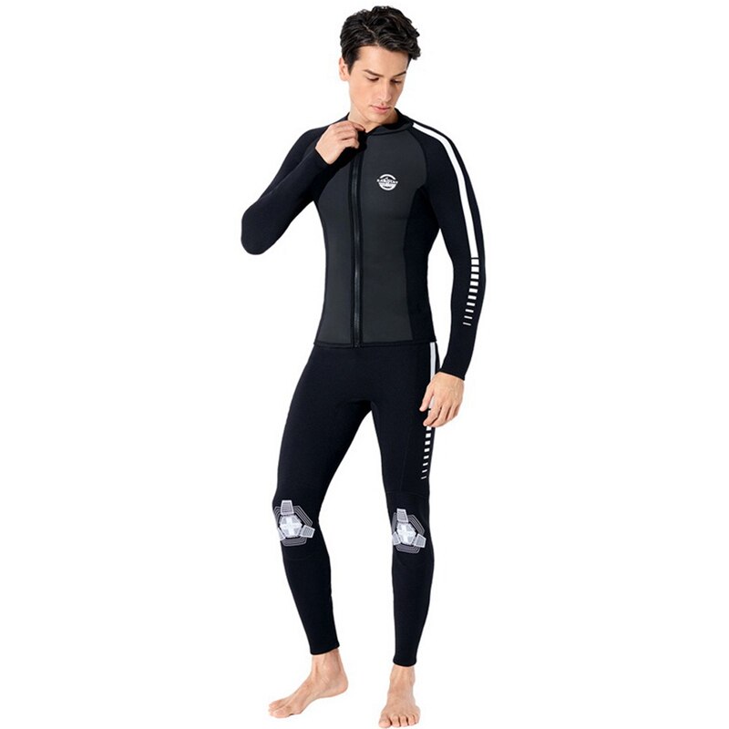 2mm neopreen Ritssluiting Surfen Zwemmen Duikpak Neopreen Rash Guard Snorkelen Spearfishing Water Sport Lange Mouwen Wetsuit