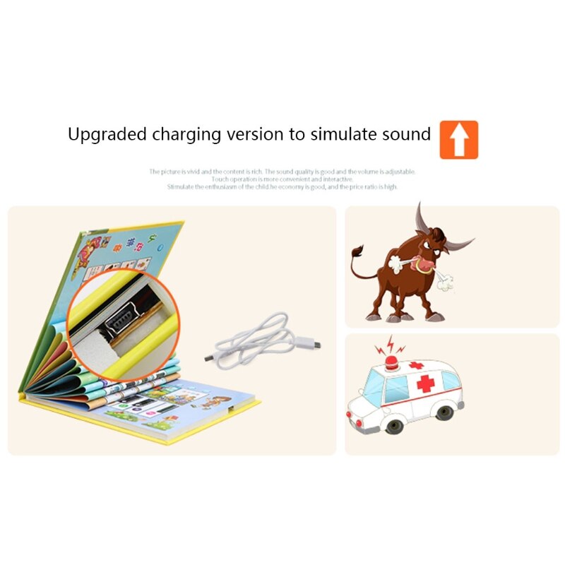 Children Kids English Chinese Learning Machine Point Reading Picture Bilingual Book Early Education Intelligence Puzzle Storyboo