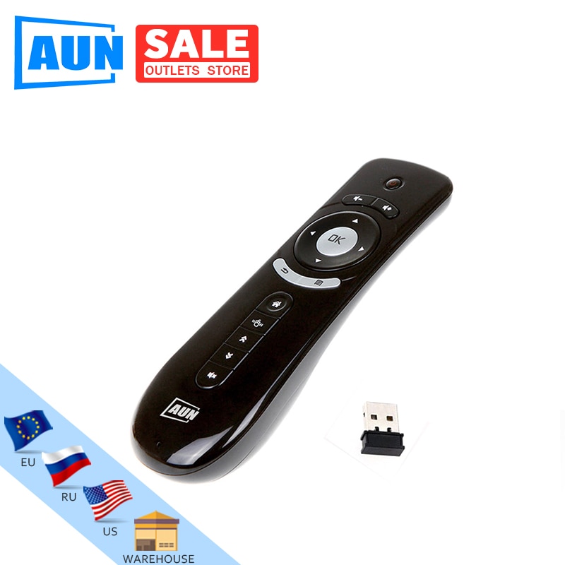 AUN Mini Air-Mouse 2.4G Wireless remote-control for Android Tv Box, Android Projector Motion Sensing Game BBDFS-1