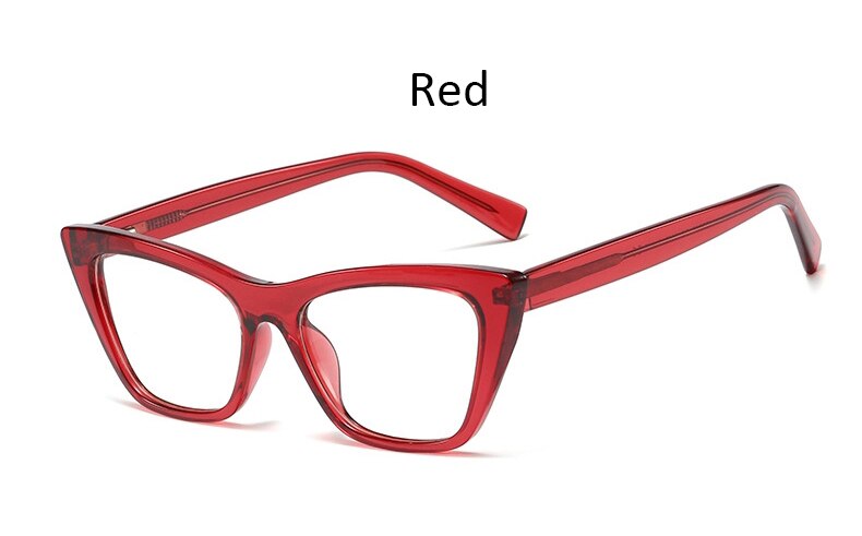 Frauen gläser Platz Brille Rahmen Weiblichen Klar Optische Computer transparent brillen Einrahmer frau: rot