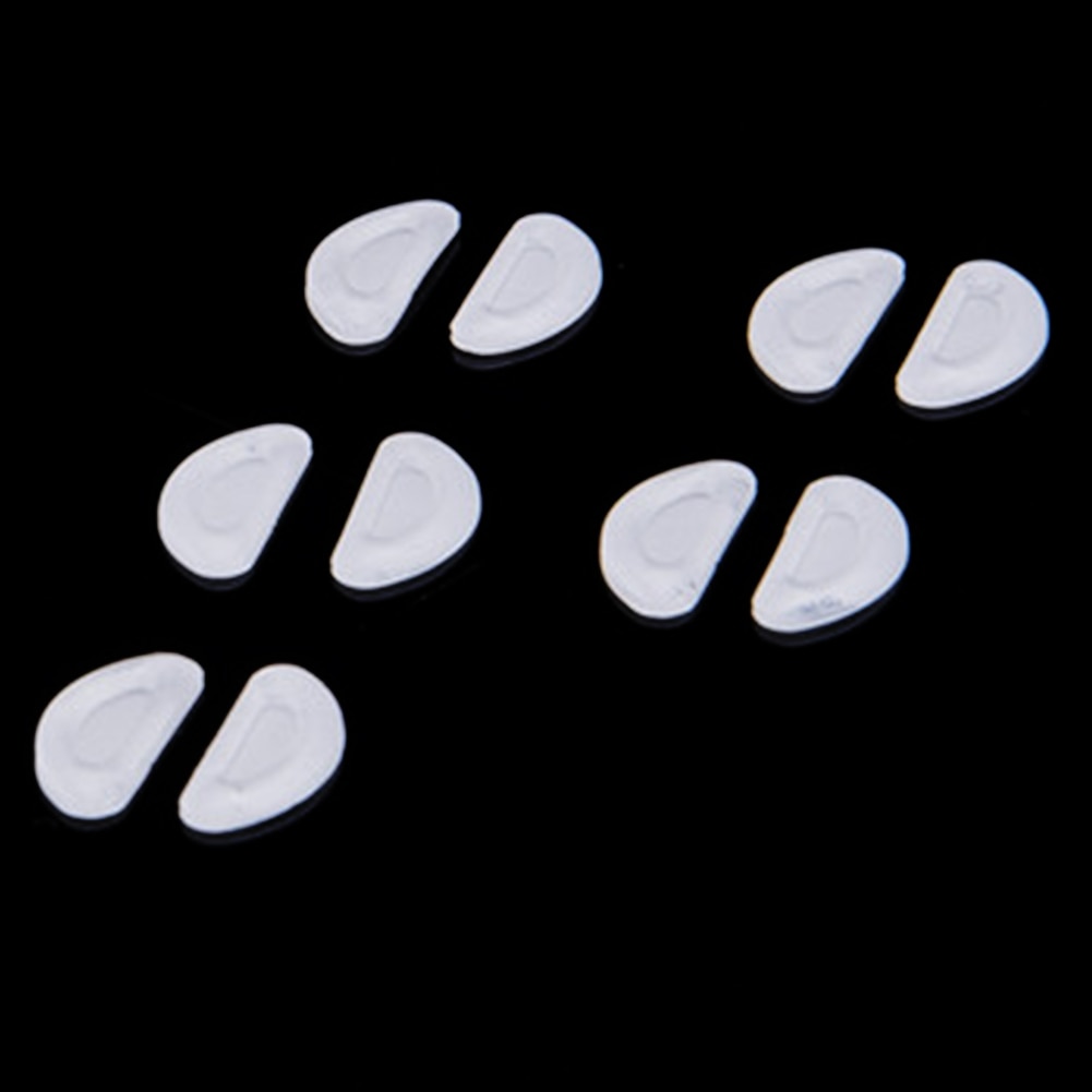 5 paar Dunne Bril Antislip Lenzenvloeistof Neus Pad D Vorm Brillen Accessoires Voor Zonnebril Bril Adhesive Silicone