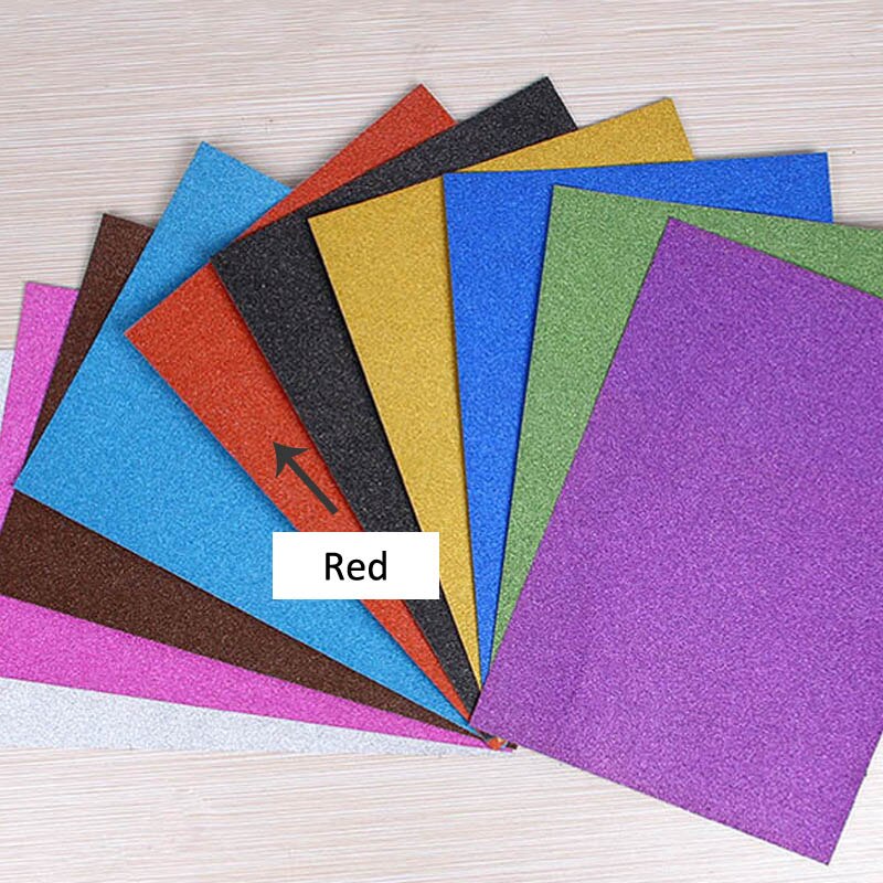 Karte funkeln Papier freundlicher Spielzeug Pappe Ohne Aufkleber Blitz-Pulver Karton Handwerk Papier Party Dekoration: verrotten