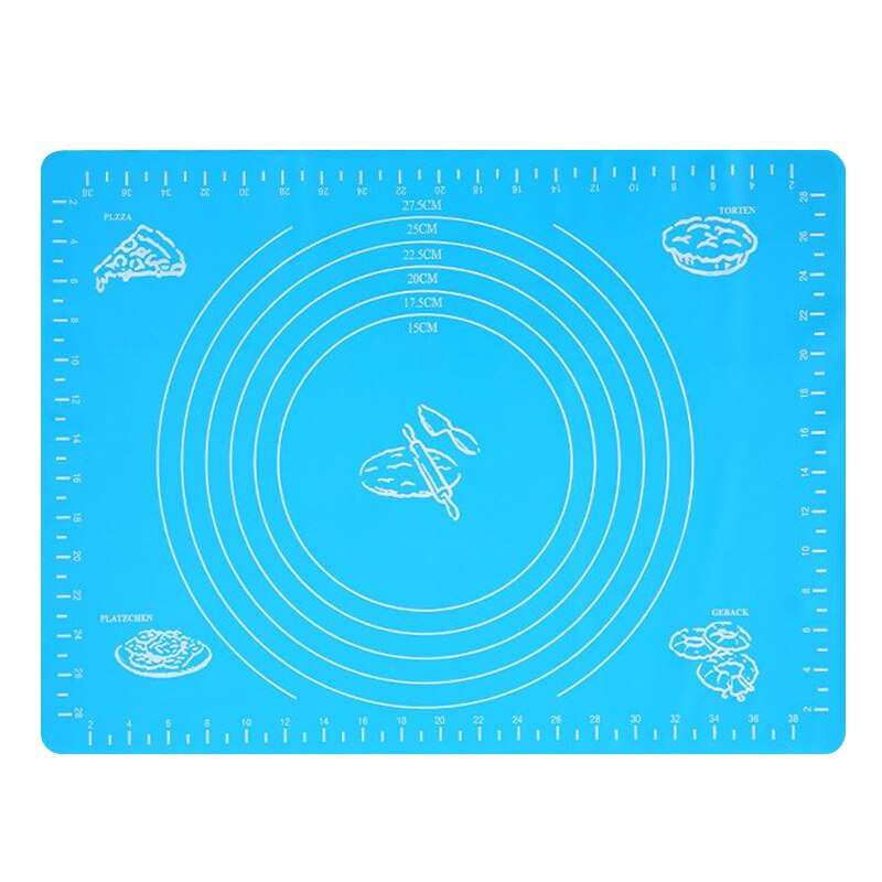 Deeg Pad Bakken Gebak Rolling Mat Bakvormen Liners Siliconen Bakken Mat Meel Rolling Schaal Mat Kneden Reposteria Keuken Tool: 01