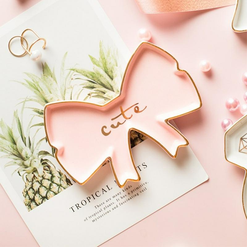 Nordic Stijl Sieraden Ketting Gerechten Keramische Snack Snoep Opslag Trays Thuis Bruiloft Decoratie Platen Ambachten Fotografie Props: 1