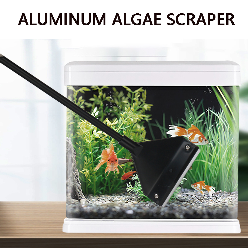 Aquarium cleaning tool set multi-functional flat sand algae removal stainless steel blade glass fish tank algae remover