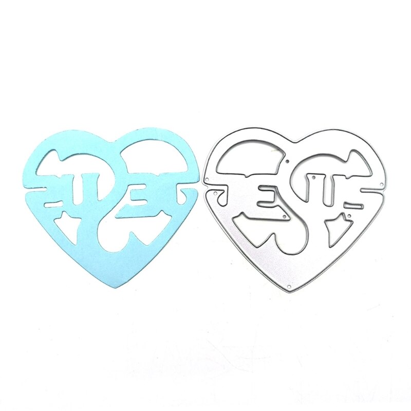 3PCS Cutting Dies Heart Cutting Dies Love Heart Embossing Stencils Templates for Scrapbooking,Valentine's Day Craft