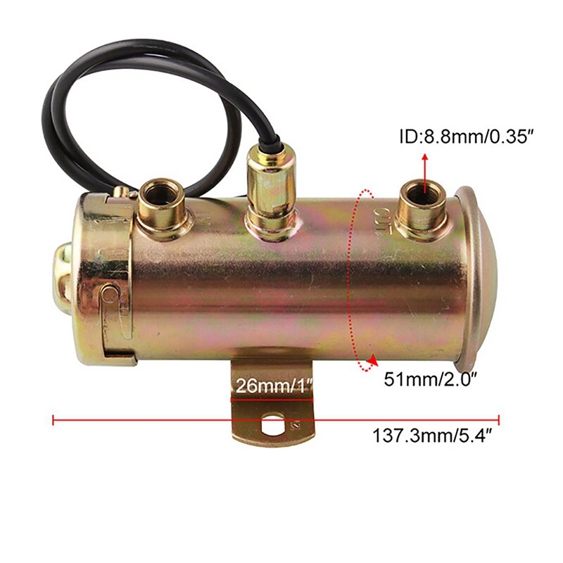 Car Modification Universal Electric Fuel Pump Fuel Pump 12V Universal Electronic Fuel Pump