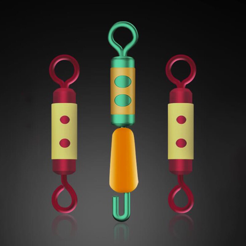 Hameçon de pêche pivotant à roulement 30 pièces/ensemble, connecteur rapide, anneaux solides, ligne de pêche à roulement, liaison rapide, carpe, accessoires