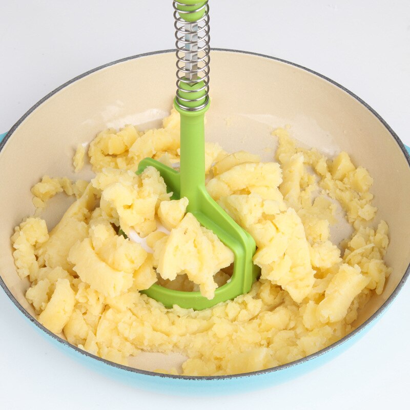 Automatisk presning af kartoffelmasher plast kartoffel mudder trykmudder maskine kartofler masher ricer frugtgrøntsagsværktøj