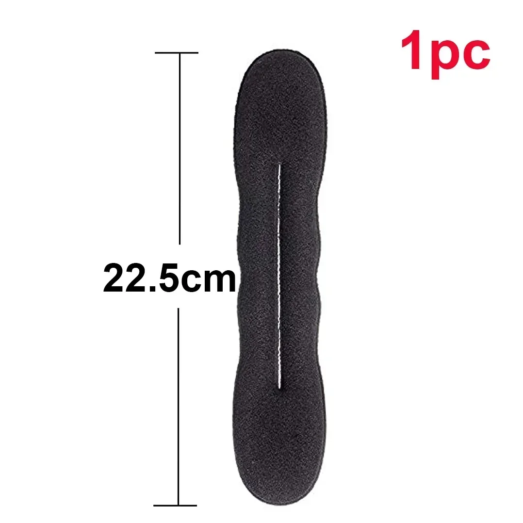 Sponge Hair Styling Tool Plastic Loop Curly Hair Maker Hair Scrunchie Headband Twist Donut Bun Curler Hairbands Hairstyle Tools: Rose Red