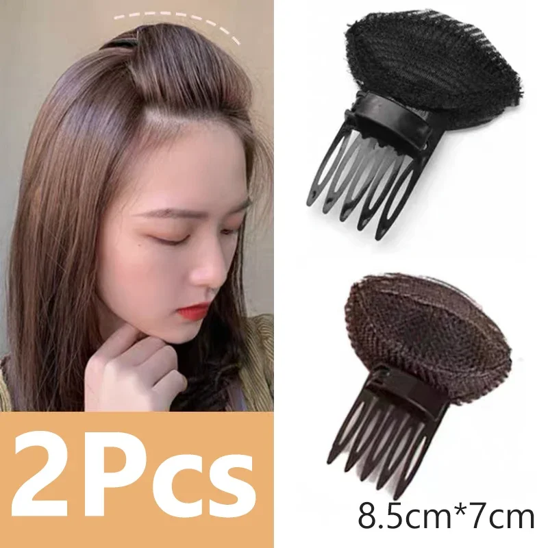 1 Juego de cojín para cabeza de pelo Puff, Base de pelo de volumen Invisible, pinza para el pelo esponjosa, almohadilla de esponja, moño, herramienta de Peinado DIY para mujeres y niñas: Rosa