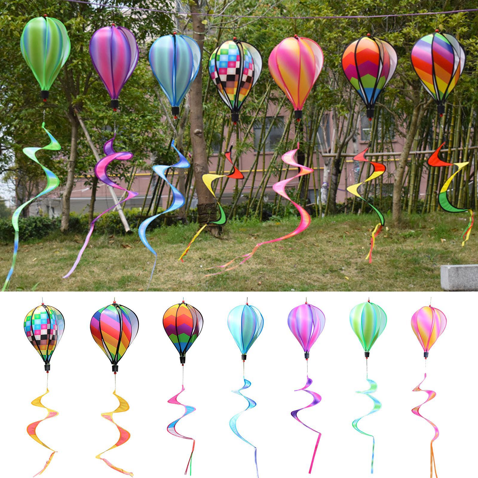 Luchtballon Windspinner - Regenboog Hangende Twister - Vogelafweer - PVC Tuindecoratie