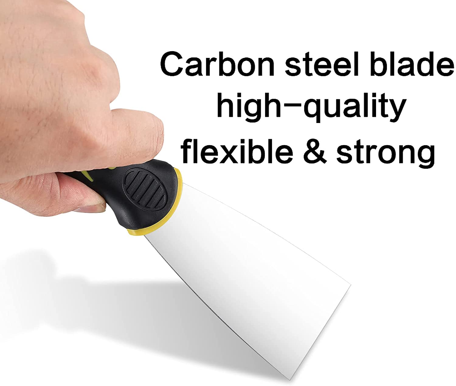 4 Wallpaper scraper, paint scraper, putty scraper, plastering filling scraper, knife tool with plastic handle, cleaning scraper