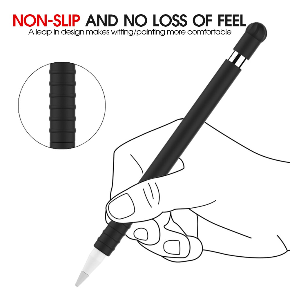 Siliconen Case Compatibel Voor Apple Potlood 1 Tablet Touch Stylus Pen Beschermhoes Pouch Tips Cap Sleeve Gevallen Voor iPad
