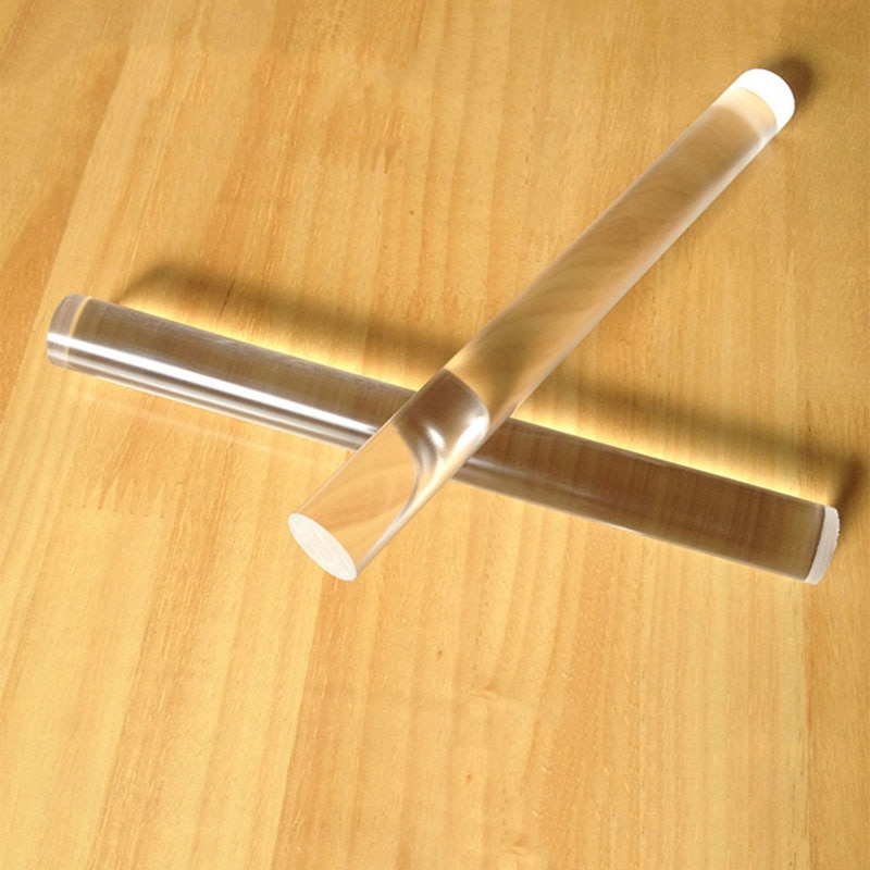 Varilla de arcilla acrílica para manualidades, transparente, 2mm x 200mm, varilla de arcilla a presión para esculpir, rodillo sólido duradero, 1 ud.