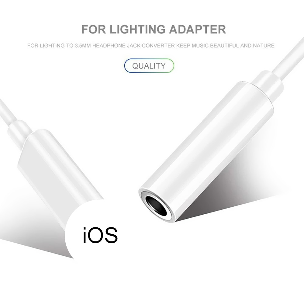 Lightning To 3.5mm Earphone Headphones Adapter For iPhone 12 11 Pro Max Aux 3.5mm Jack Cable For Lightning Adapter Accessories