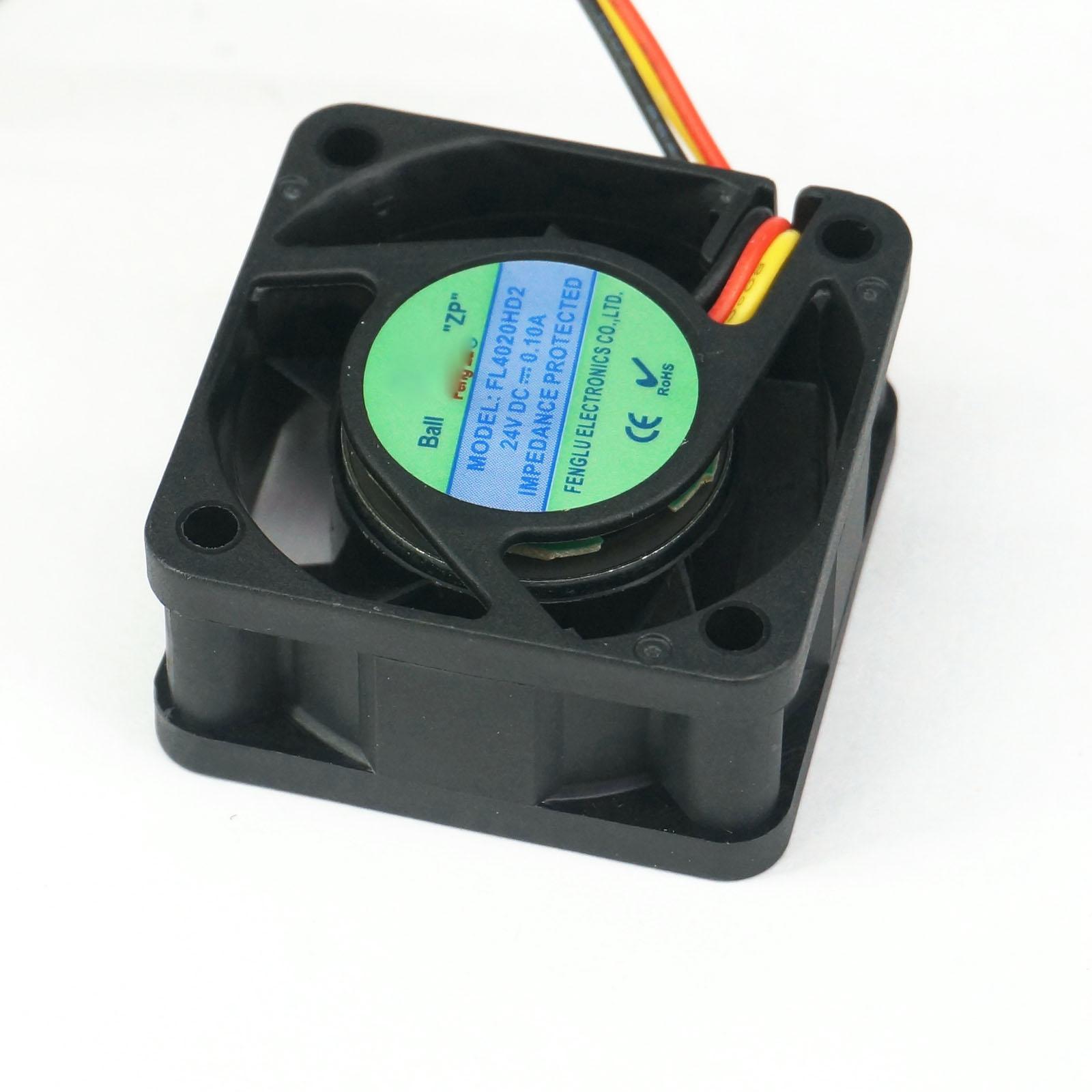 24V DC 40x40x20mm Axial Radiator Fan 8000RPM Dual Ball Bearing Middle Speed