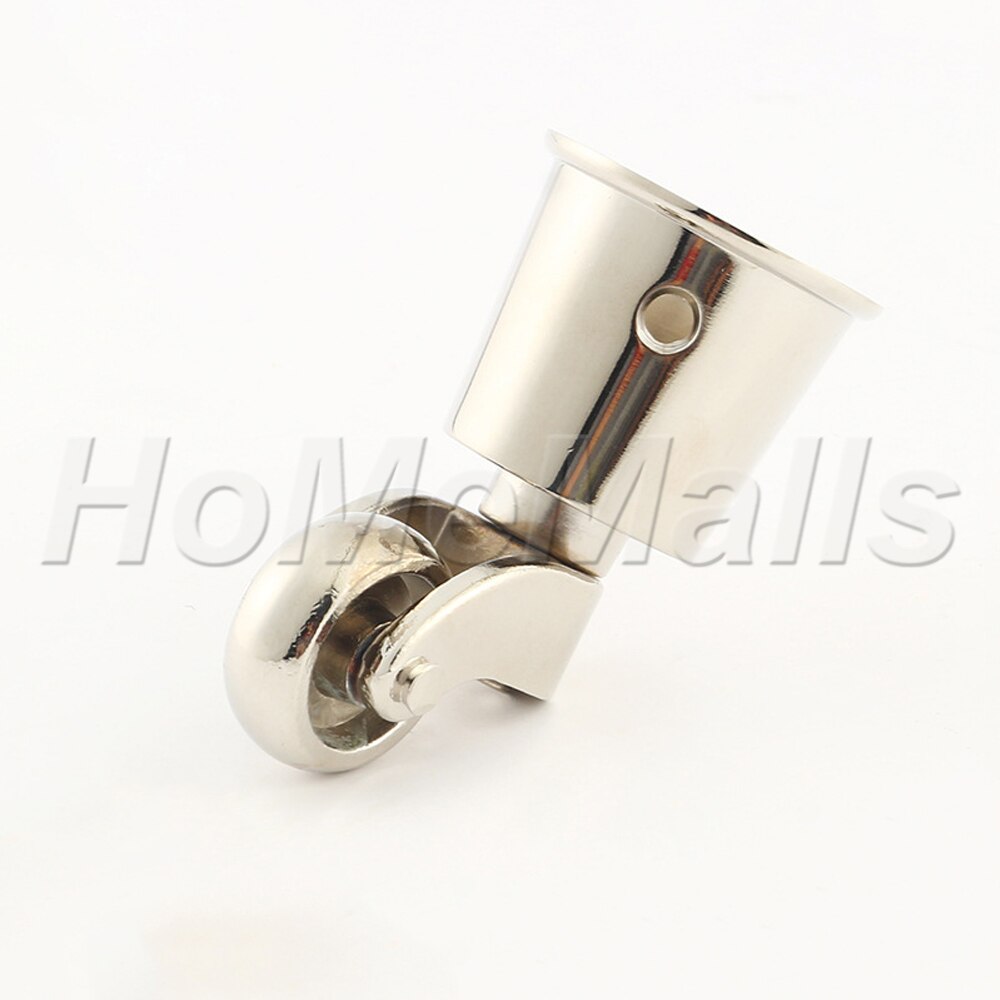 4pcs Swivel Caster Wheels Metal Casters 360 Degree No Noise Furniture Casters For Table Cabinet Zinc Alloy Furniture Hardware