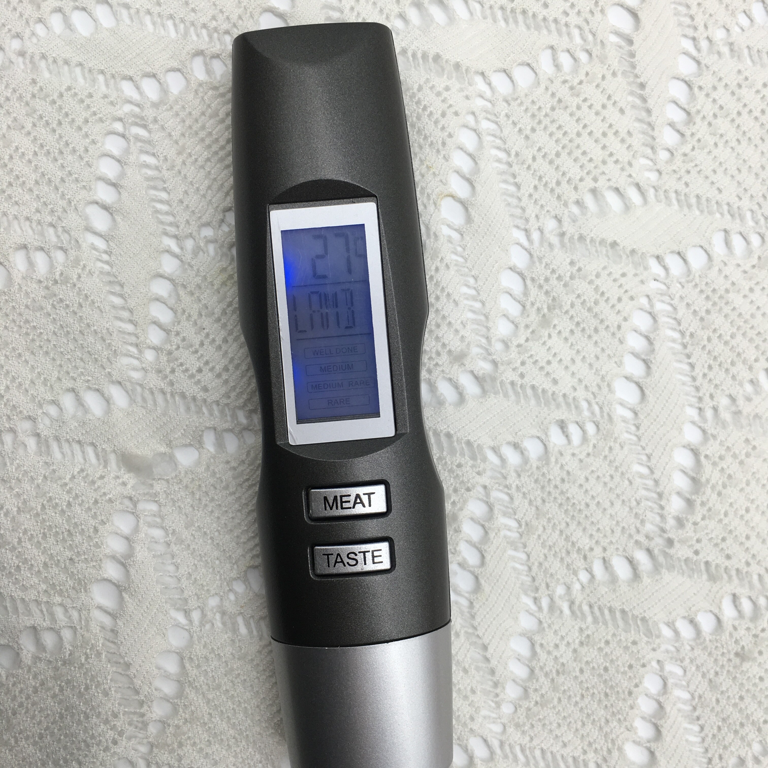 Classic Digital Kitchen Food Cooking BBQ Meat Beef Turkey Steak Grill Fork Probe Thermometer with Temperature Alarm