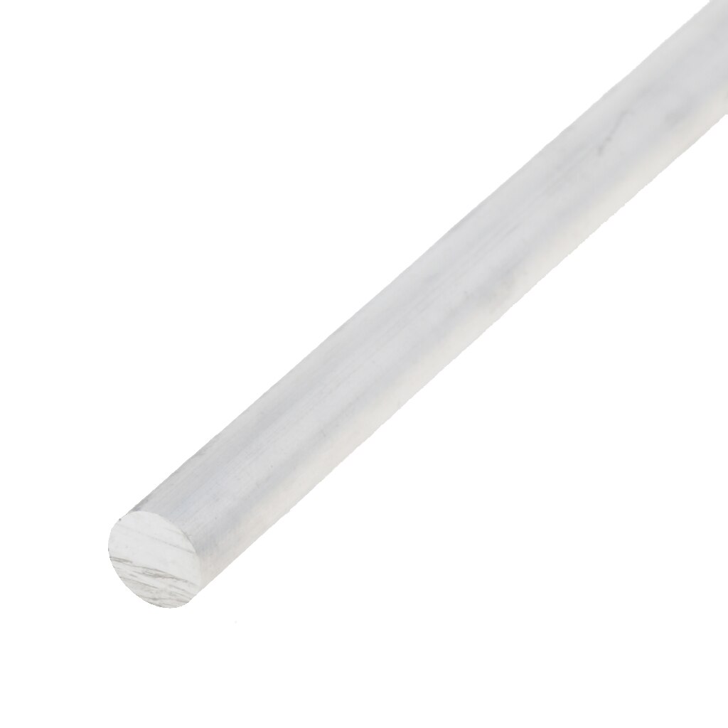 0.5m X 6063 alliage d&#39;aluminium rond solide tige de barre, Diam. 10mm, 50cm (19.7 pouces) de longueur